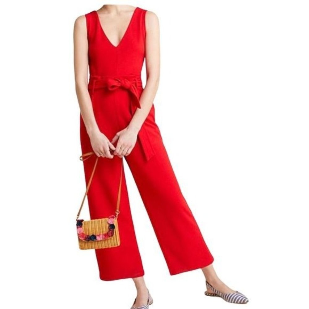 Anthropologie Cathy Structured Jumpsuit Size XS
